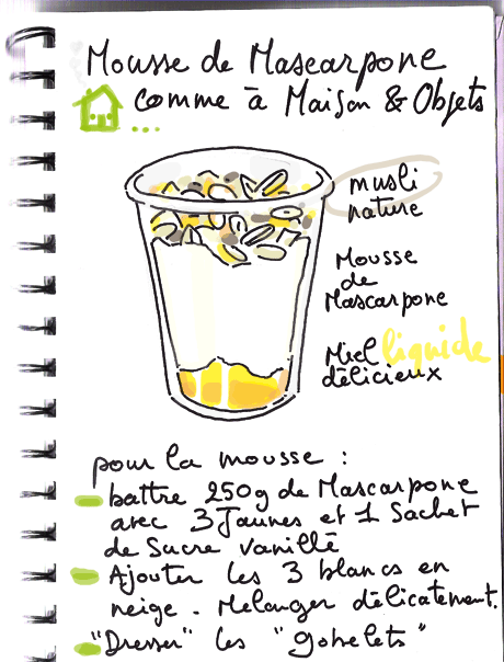 recette mousse de mascarpone