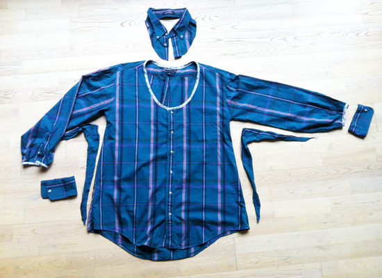 blouse comment couper