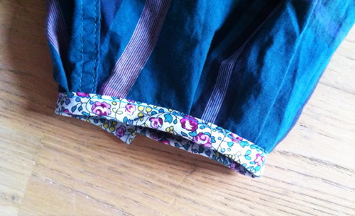 blouse détail poignés